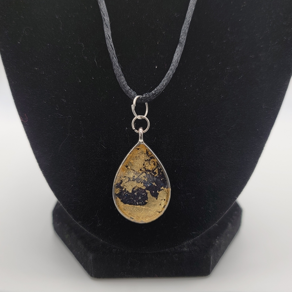 Handmade Gold Tear Necklace